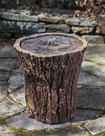 Adirondack Outdoor Cast Stone Garden Water Fountain Fountain Campania International